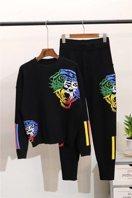 2pcs Sweater Pant Tracksuit