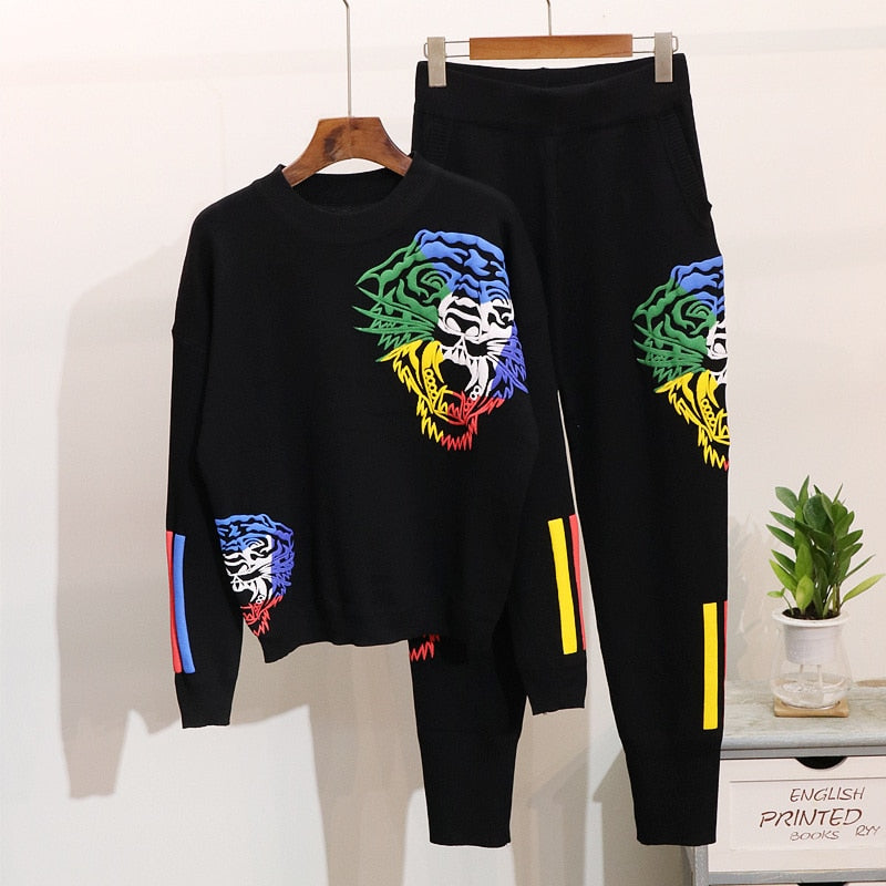 2pcs Sweater Pant Tracksuit