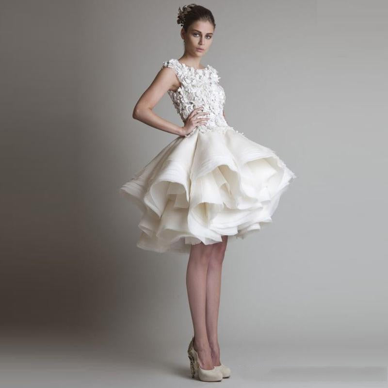 Chic Tiered Ruffles Eye-catching Cocktail Dress