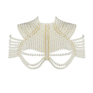 European Multi Layer Pearl Hollow Our Shawl