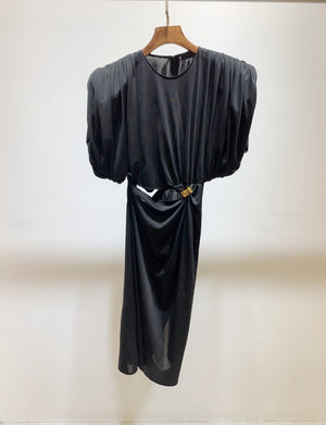 2020 High Quality Sexy Waist Revealing Metal Decor Dress