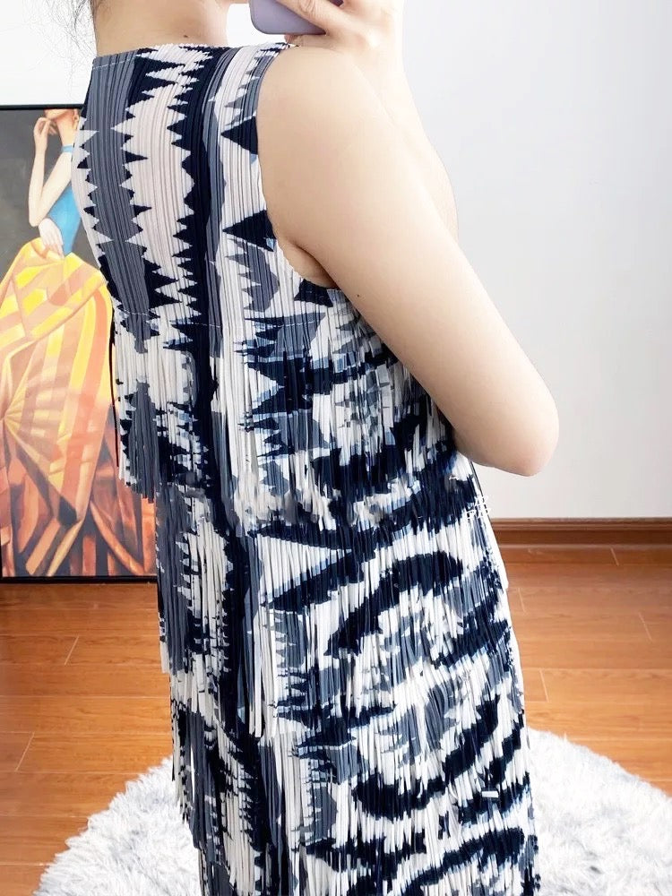 Mikak Tassel Dress Plus Size