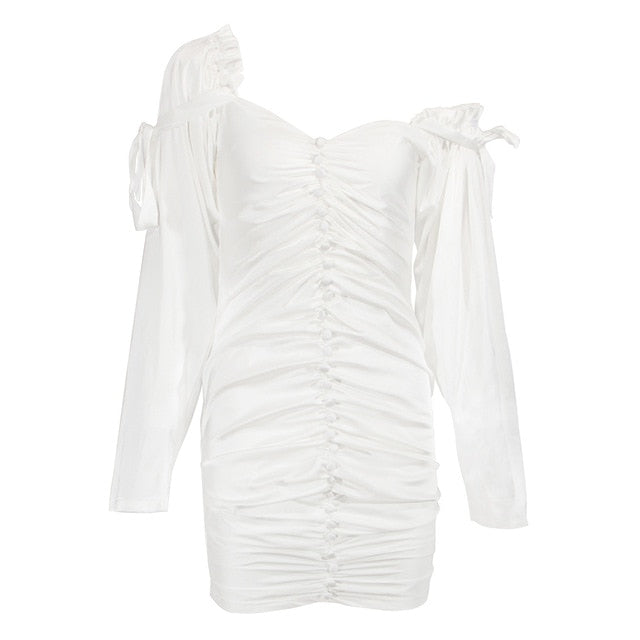 Chic Silk Feather Dress