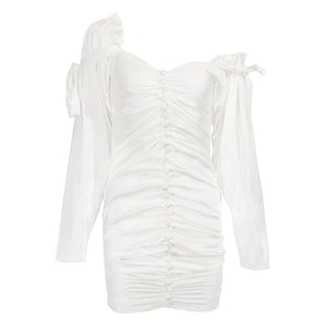 Chic Silk Feather Dress