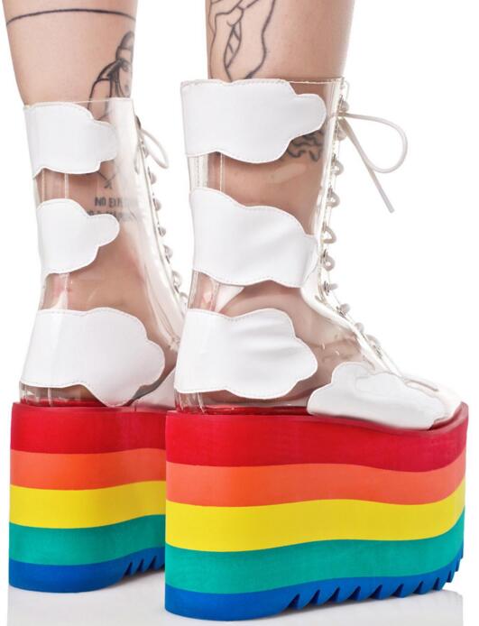 Rainbow Platform Shoe