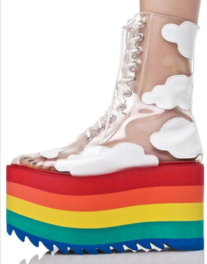 Rainbow Platform Shoe