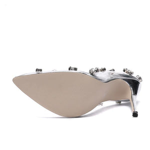 Rivet Crystal Transparent Shoe