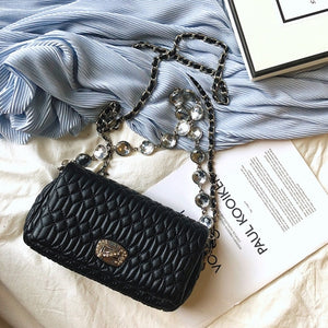 High Quality 2020 Diamonds Chain Sheepskin Mini Bag