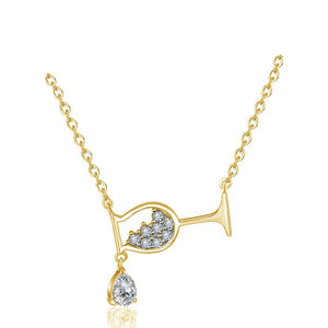 Wine Drop Necklace