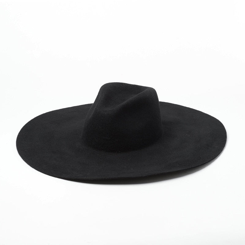Green Woolen Jazz Top Hat Catwalk Style Felt Hat