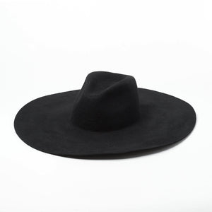 Green Woolen Jazz Top Hat Catwalk Style Felt Hat