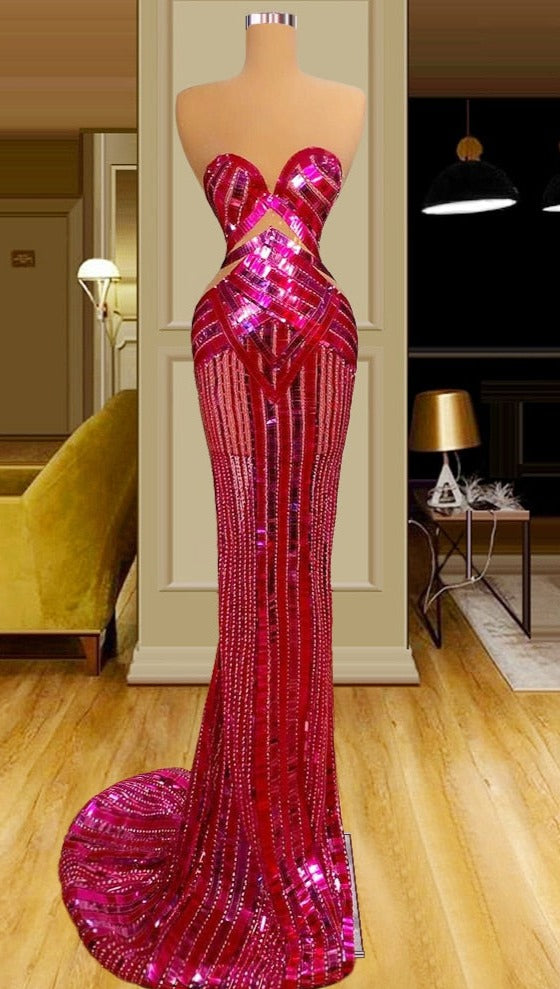Mermaid Sparkly Cocktail Party Dresses