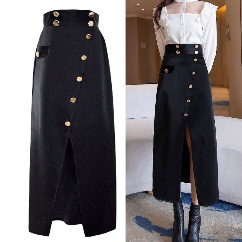 Vintage Design Black Skirt