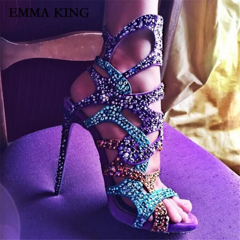 Bling Rhinestone Luxury Design Sandals