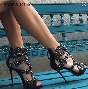 Bling Rhinestone Luxury Design Sandals
