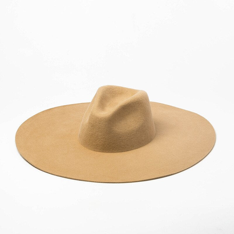 Green Woolen Jazz Top Hat Catwalk Style Felt Hat
