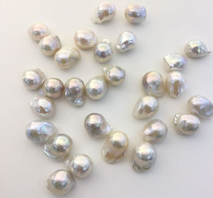 Baroque Zircon Dangle Fire Ball Tissue Nucleated Freshwater Earring