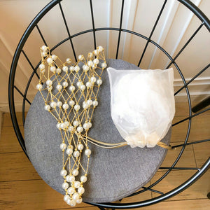 2020Hand Woven Pearl Beaded Designer Handbag