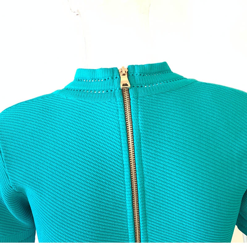 High Quality Elegant Candy Color Knitted Dress