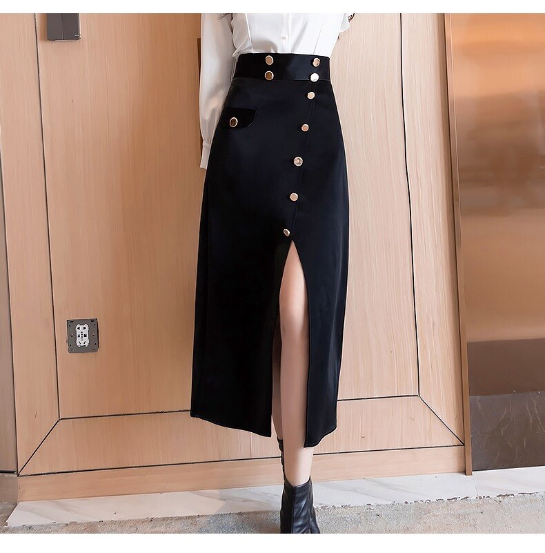 Vintage Design Black Skirt