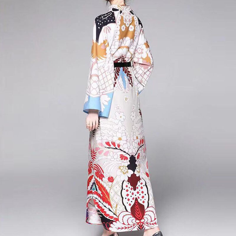 Designer Vintage Printed Dress