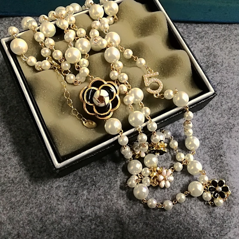 Double Layer Pearl Necklace