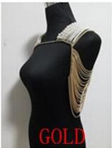 White Pearl Shoulder Body-chain