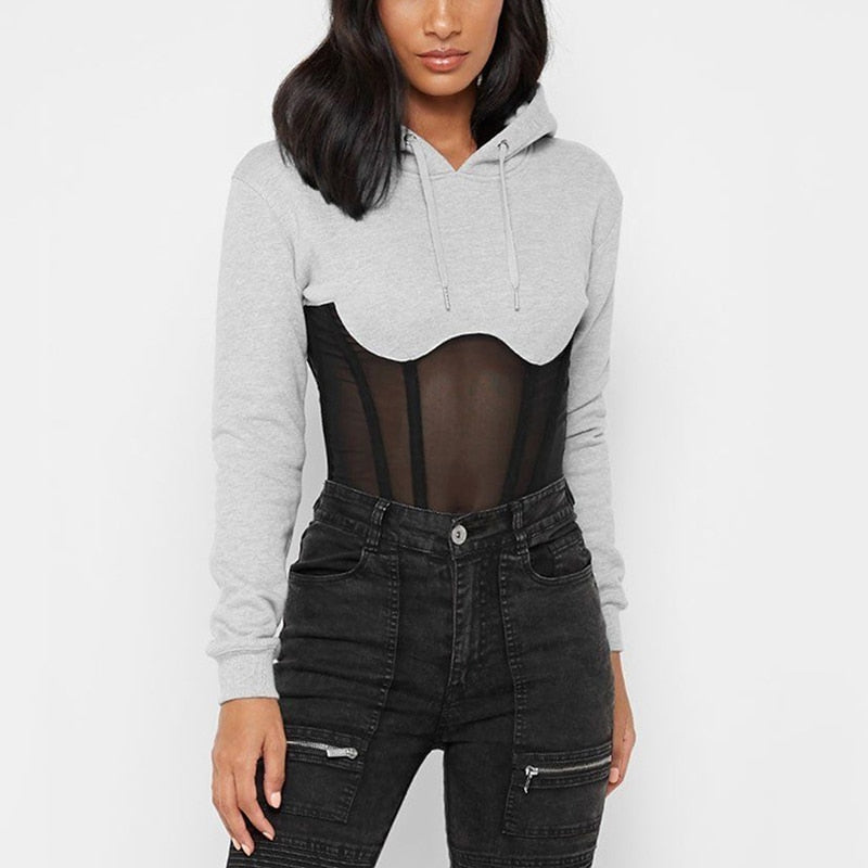 Corset Hoodie Sweatshirt