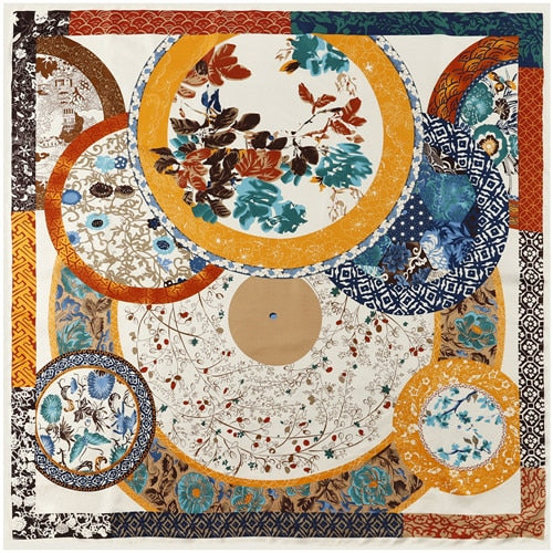 90cm*90cm Silk Square Scarf