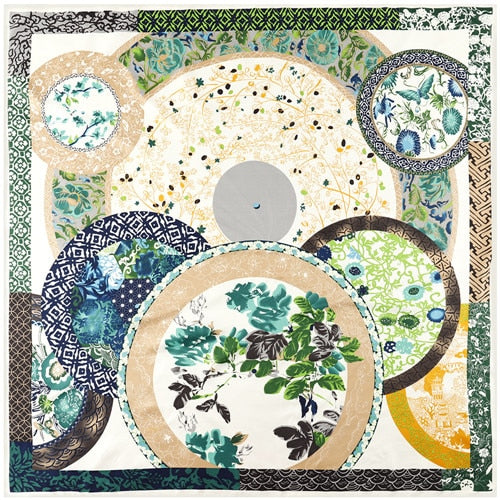 90cm*90cm Silk Square Scarf