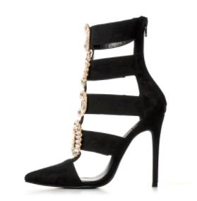 Silk Crystal Ankle Boot