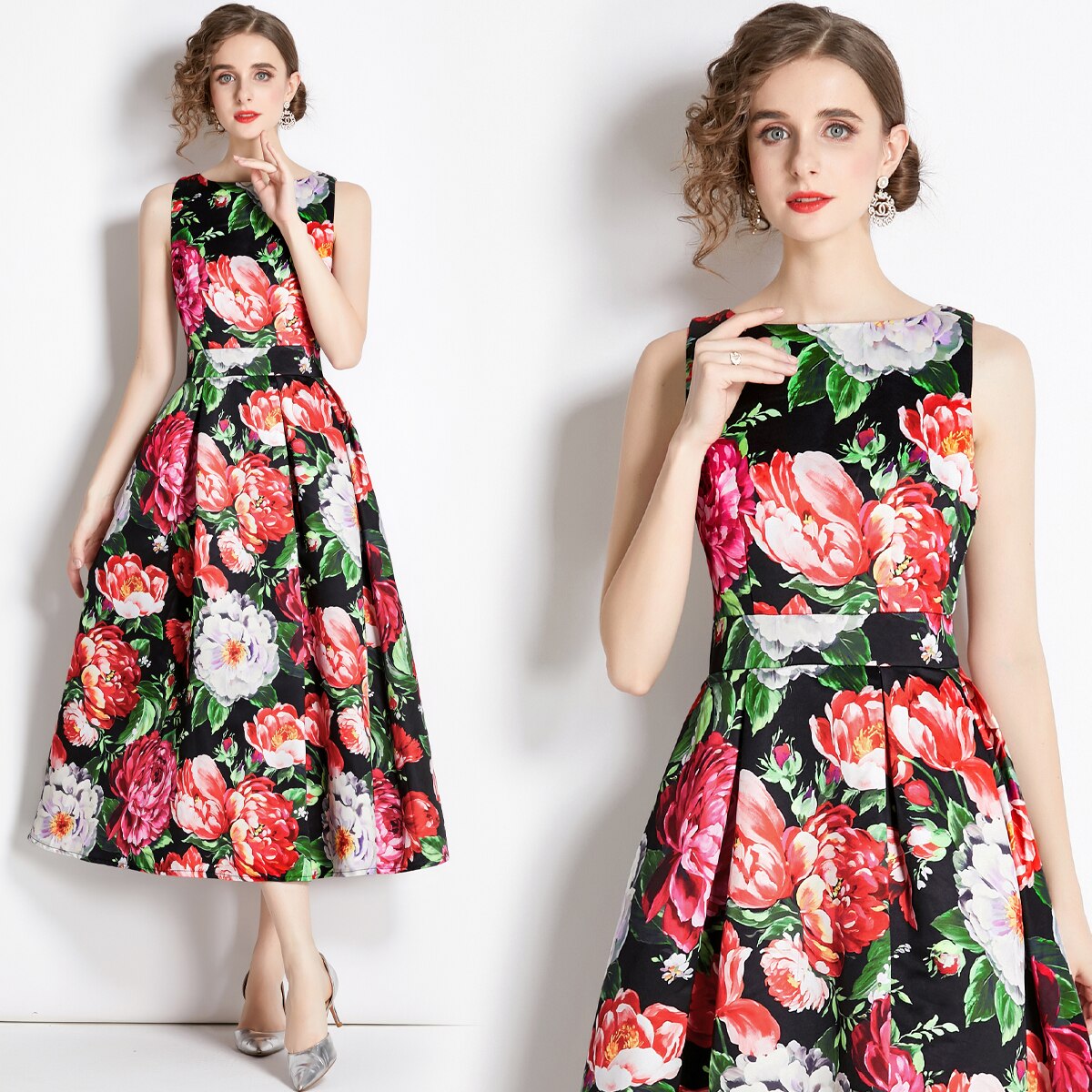 Designer High Quality Leopard Print Dresses