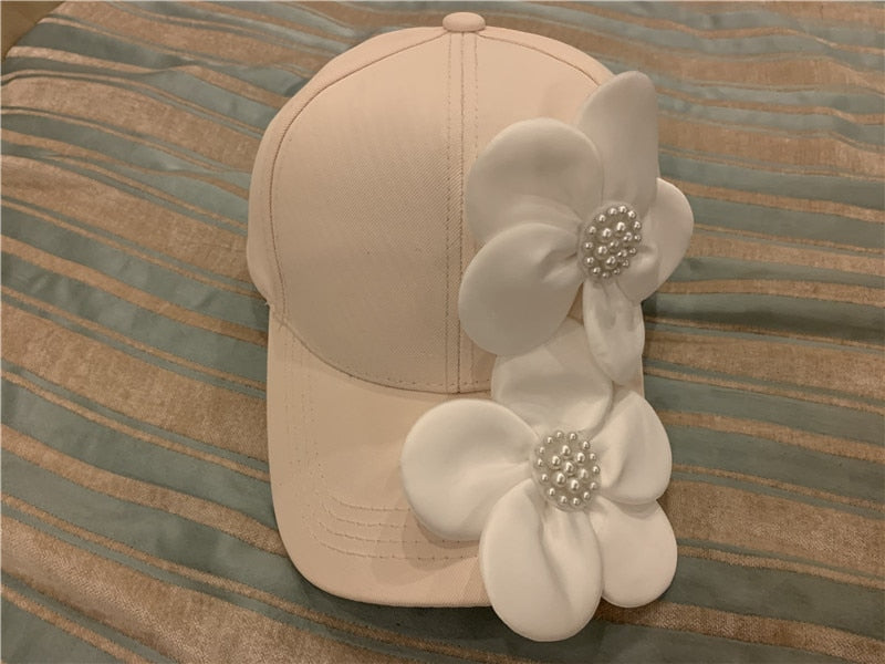 Soft Cotton Big Flower Baseball Hat