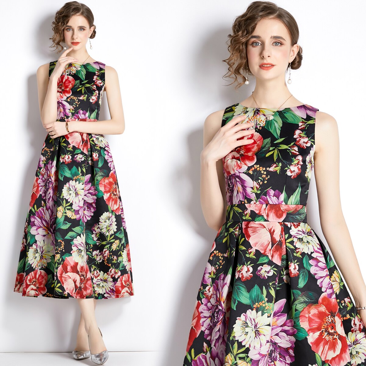 Designer High Quality Leopard Print Dresses