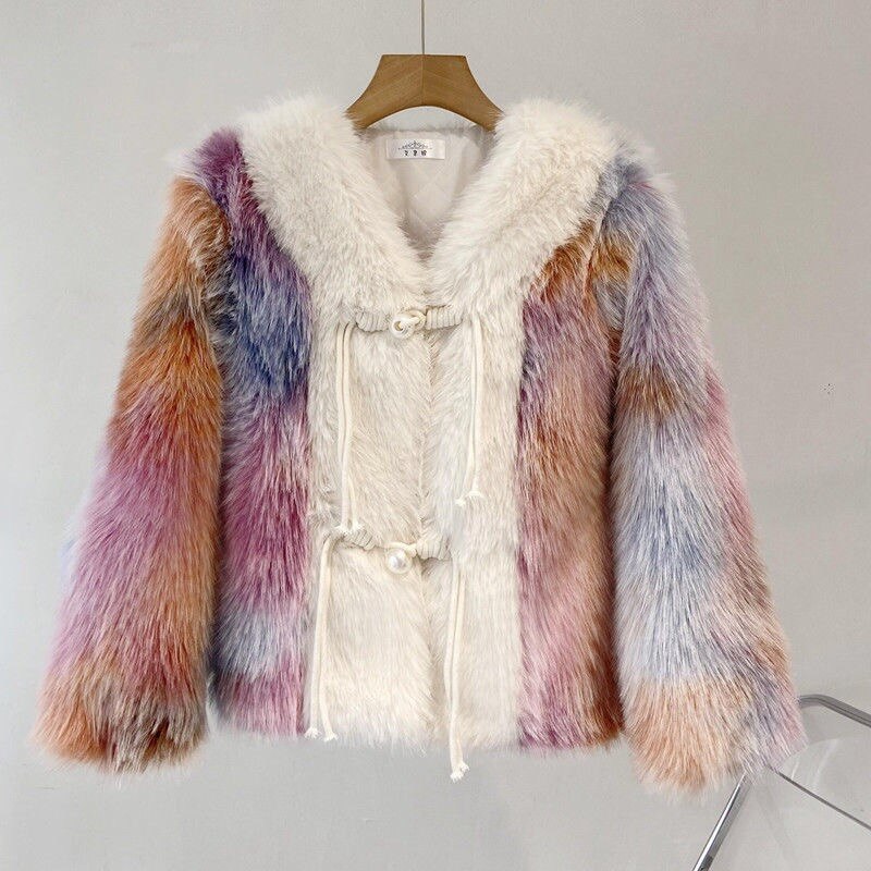 French Chic Faux Fur Jacket