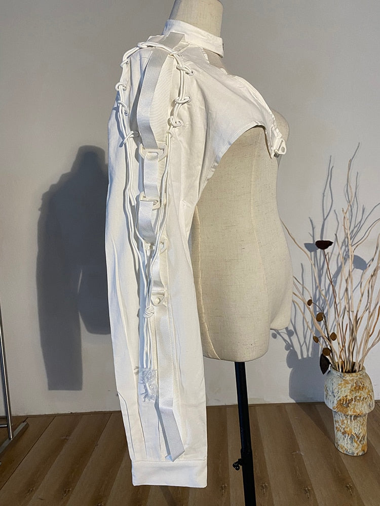 Lapel One-sided Shirt