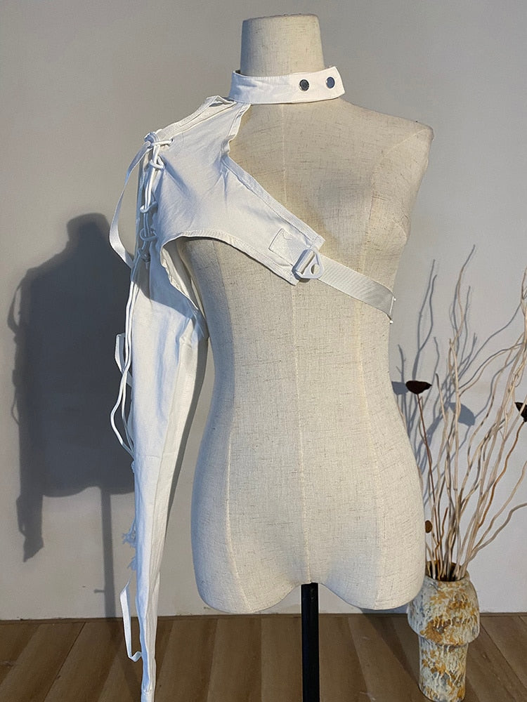 Lapel One-sided Shirt