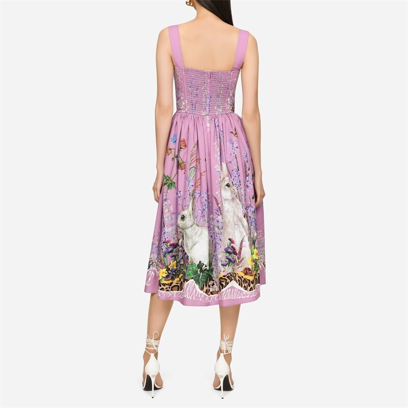 Year of the Rabbit Limited Sling High-Quality Dress