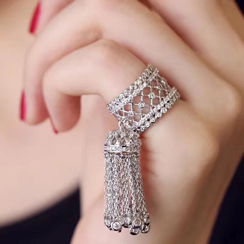 Brand Luxury Tassel Bracelet With Cubic Zirconia Stone