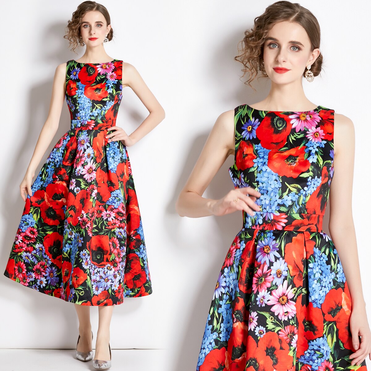 Designer High Quality Leopard Print Dresses