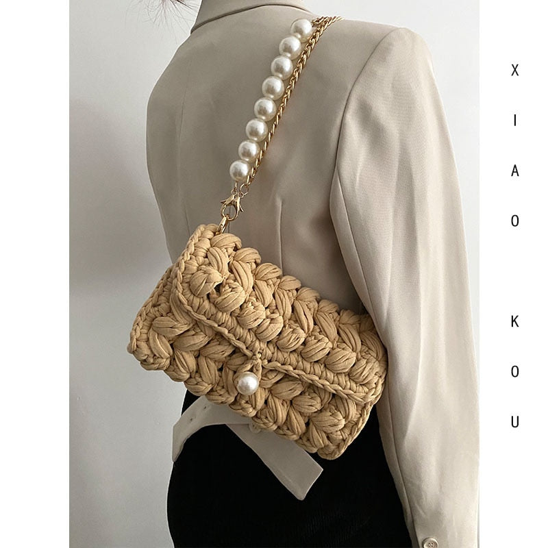 Handmade Rope Crochet Shoulder Bag
