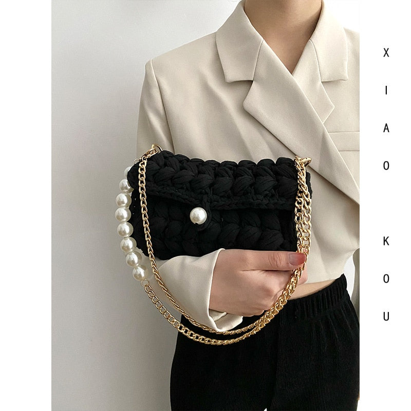 Handmade Rope Crochet Shoulder Bag