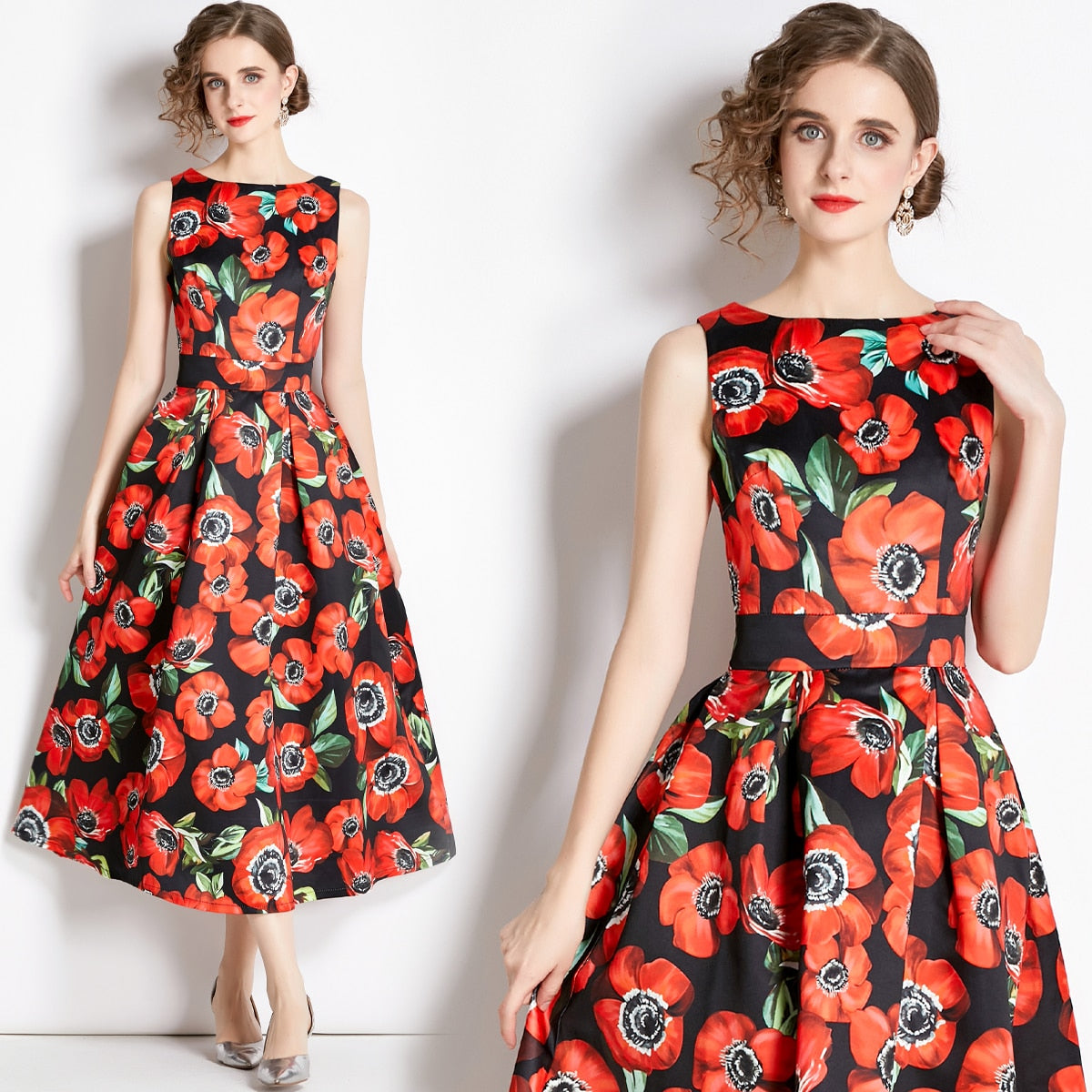 Designer High Quality Leopard Print Dresses