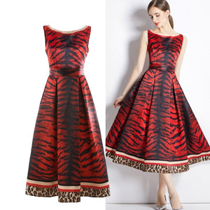 Designer High Quality Leopard Print Dresses