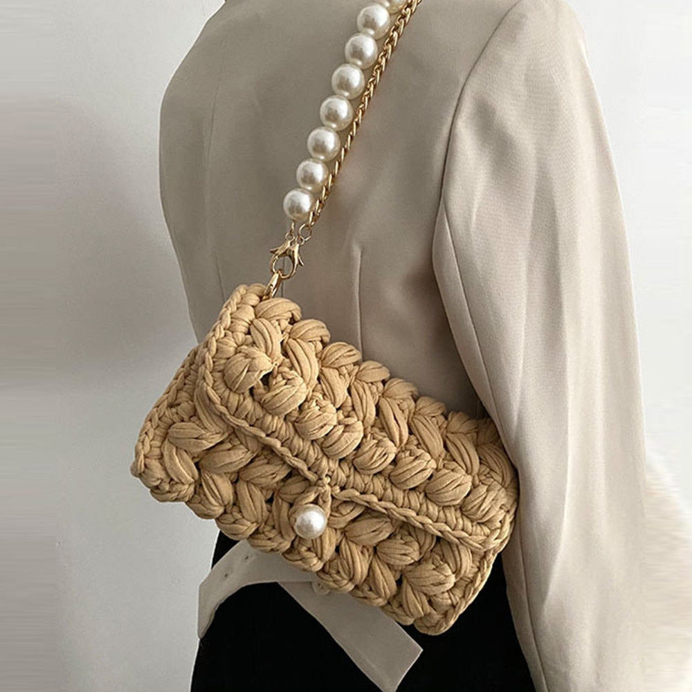 Handmade Rope Crochet Shoulder Bag