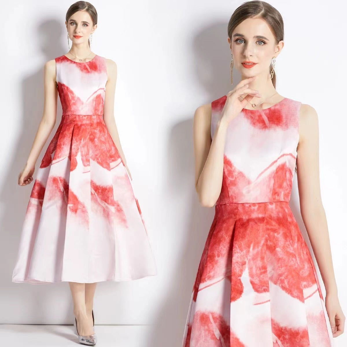 Designer High Quality Leopard Print Dresses