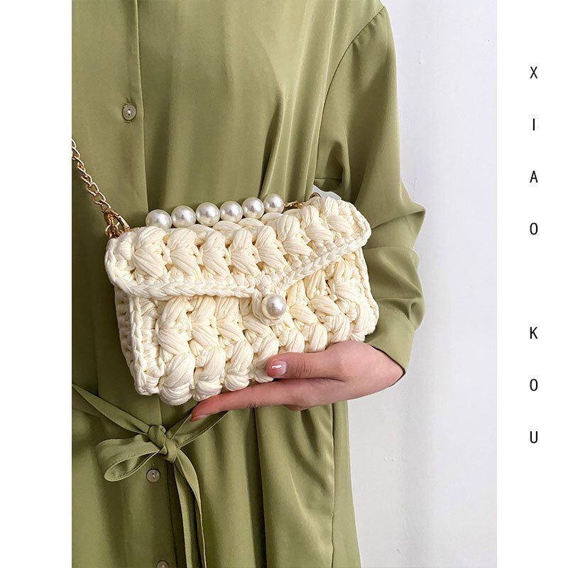Handmade Rope Crochet Shoulder Bag