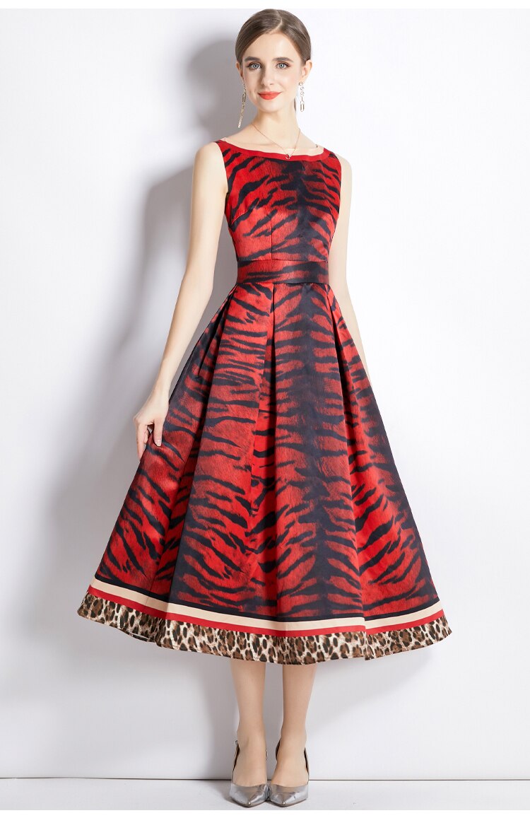 Designer High Quality Leopard Print Dresses