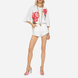 Cotton 3D Embroidery Shirt