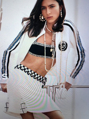 Designer High Quality Stunning Beaded Sequined Bomber Jacket